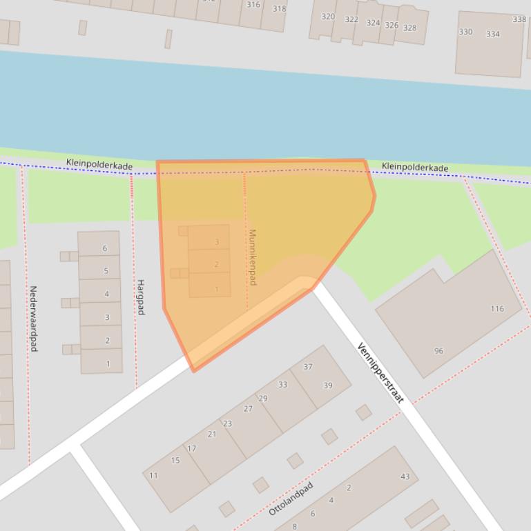 Kaart van postcodegebied 3042XV.