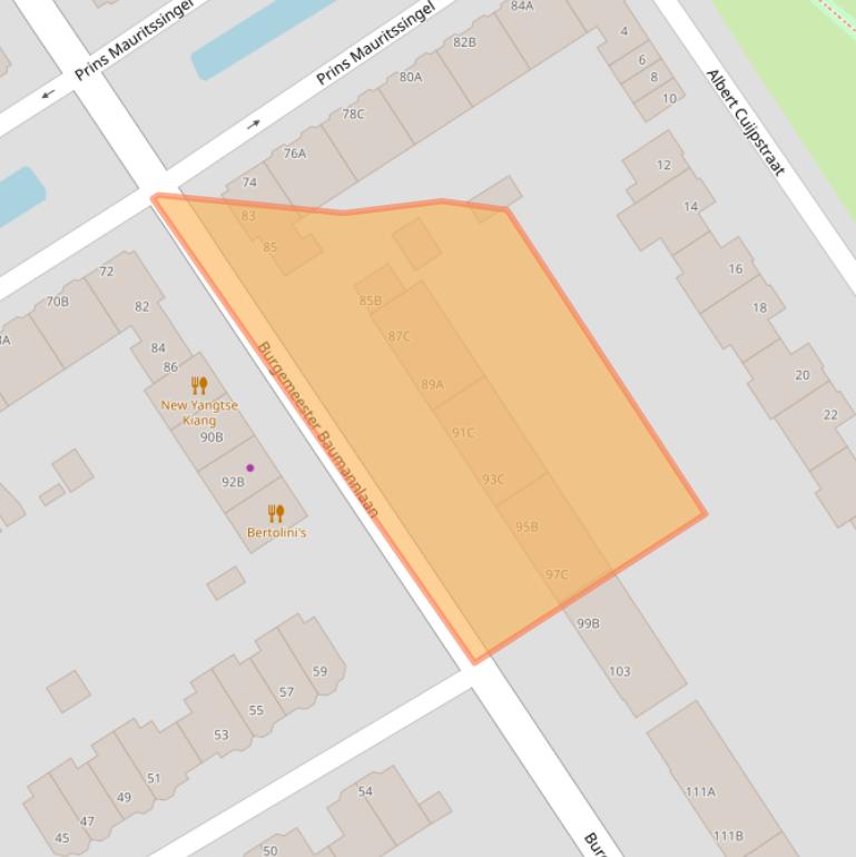 Kaart van postcodegebied 3043AG.