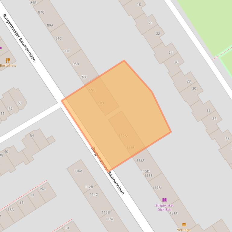 Kaart van postcodegebied 3043AH.