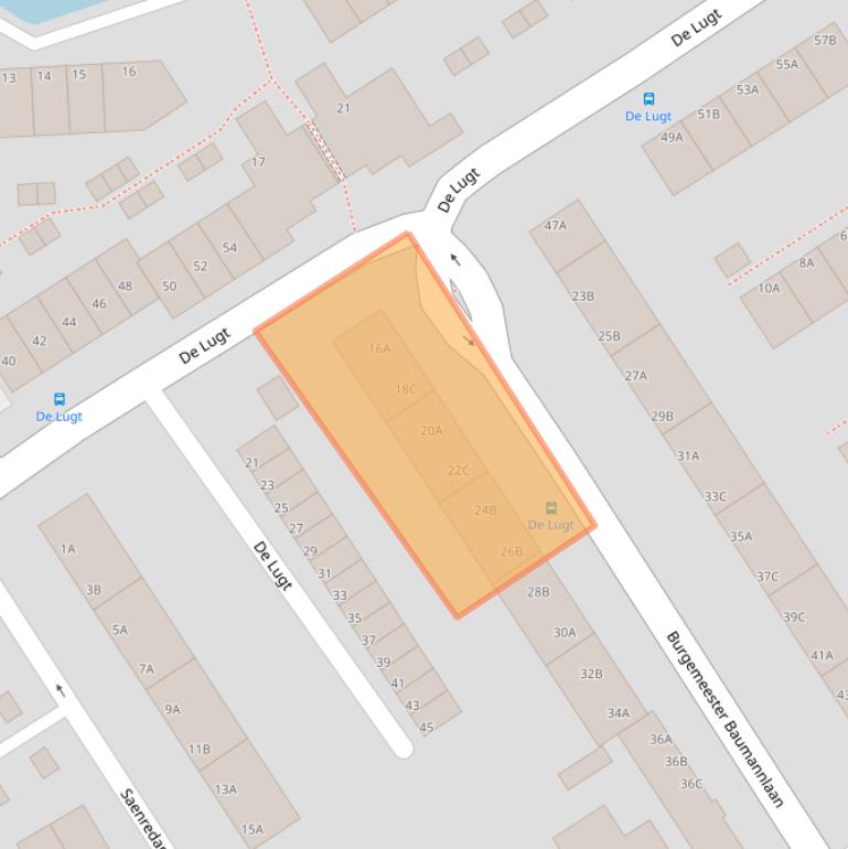 Kaart van postcodegebied 3043AK.