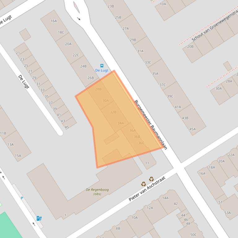 Kaart van postcodegebied 3043AL.