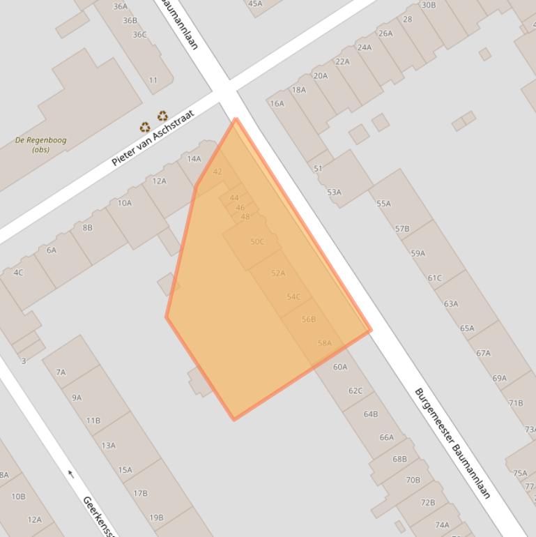 Kaart van postcodegebied 3043AM.