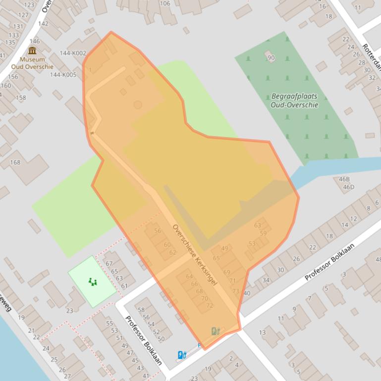 Kaart van postcodegebied 3043BA.