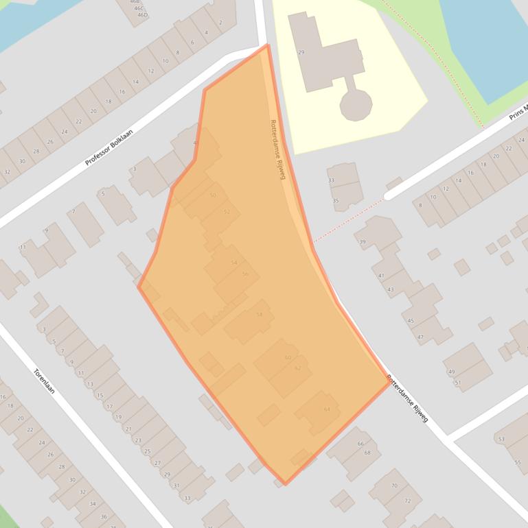 Kaart van postcodegebied 3043BM.