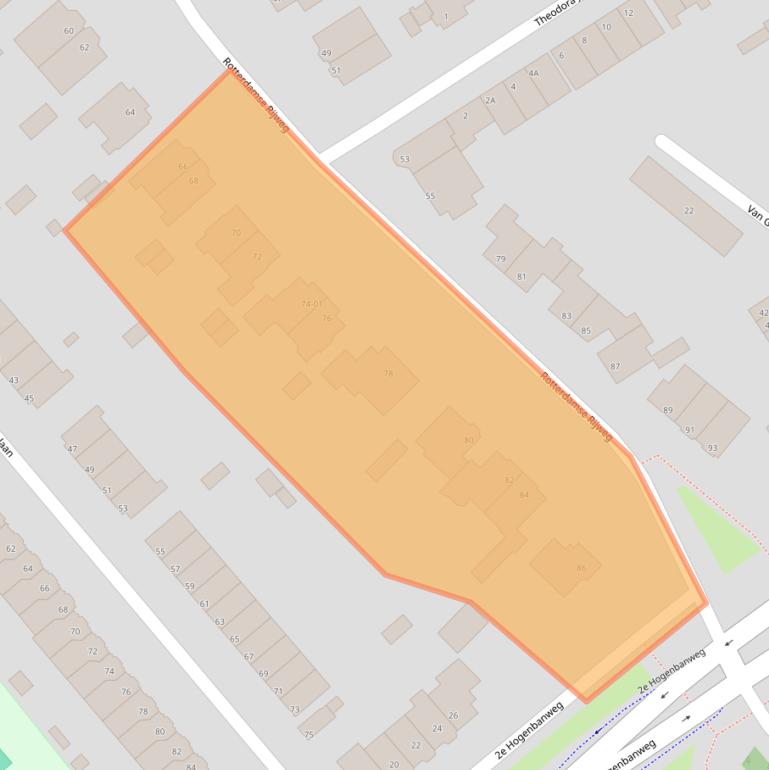 Kaart van postcodegebied 3043BN.
