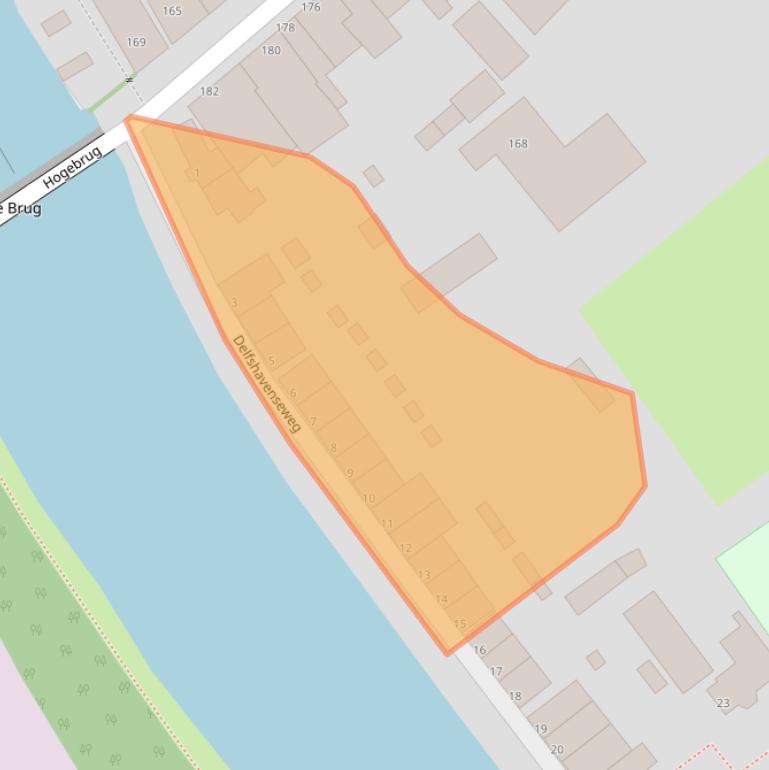 Kaart van postcodegebied 3043CA.