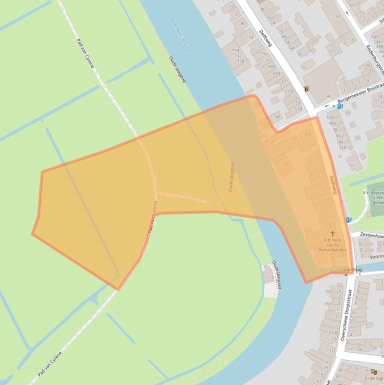 Kaart van postcodegebied 3043CC.