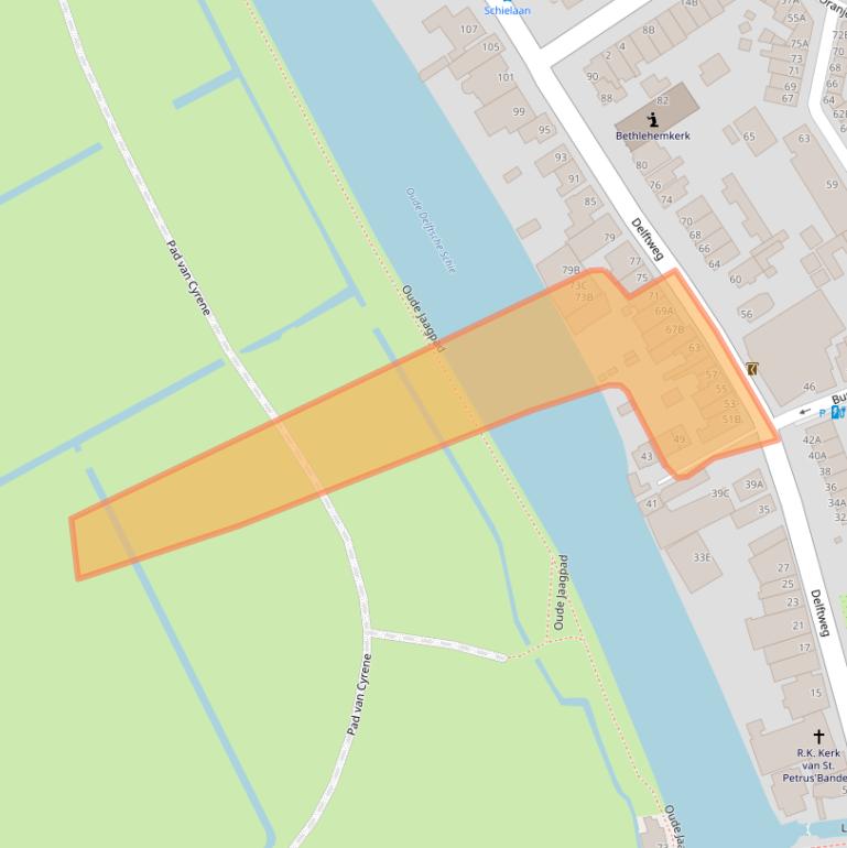 Kaart van postcodegebied 3043CD.