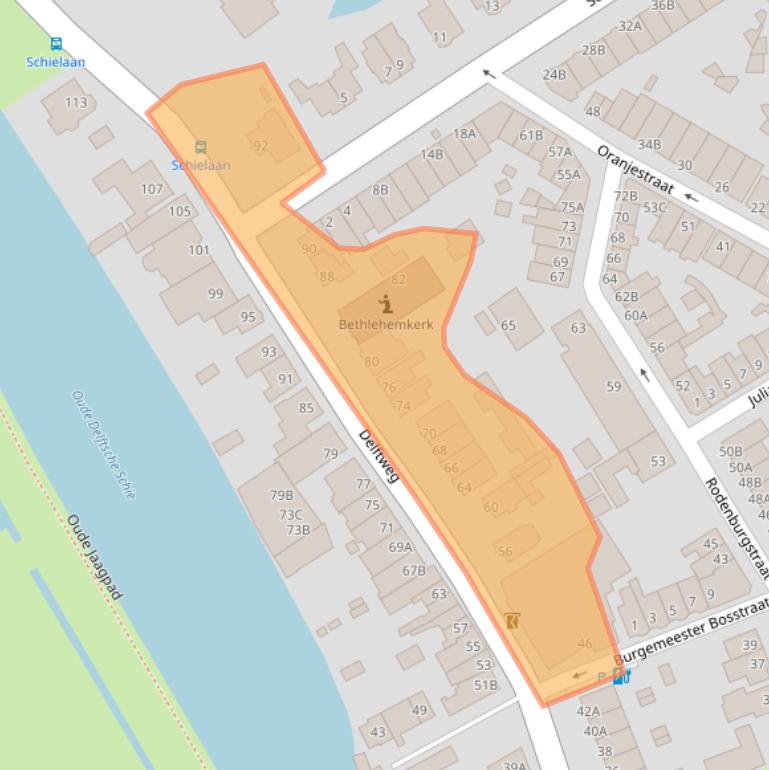 Kaart van postcodegebied 3043CH.