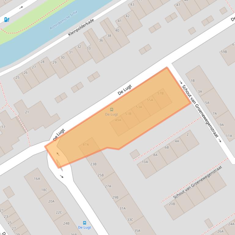 Kaart van postcodegebied 3043CK.