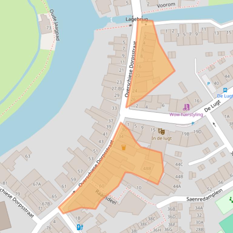 Kaart van postcodegebied 3043CS.