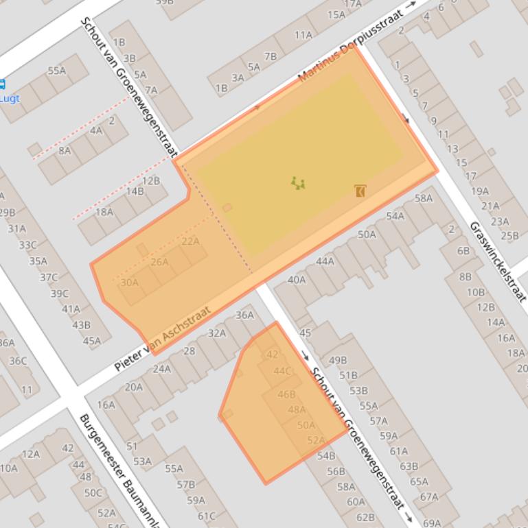 Kaart van postcodegebied 3043EB.