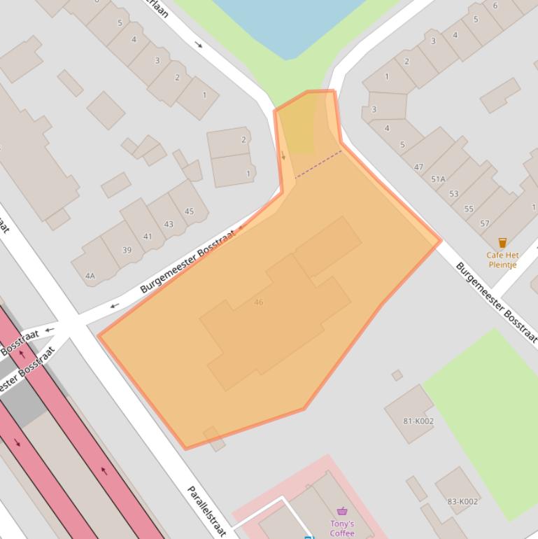 Kaart van postcodegebied 3043GD.