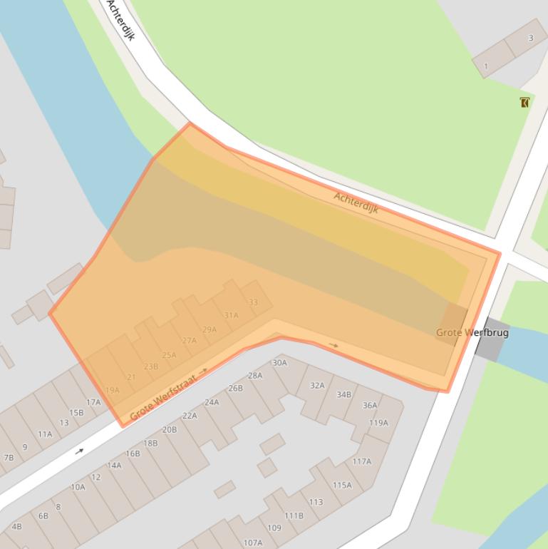 Kaart van postcodegebied 3043GG.