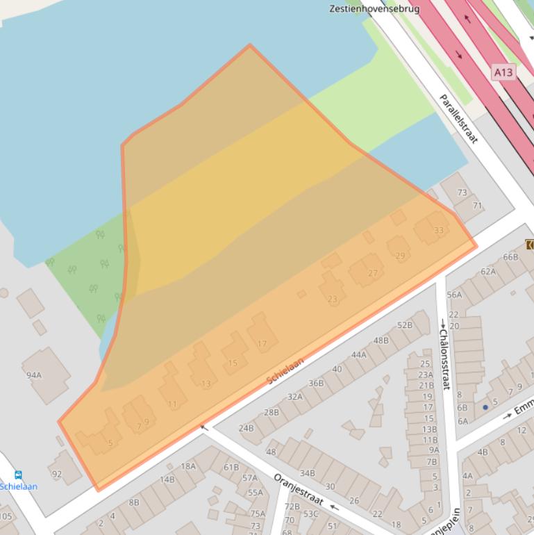 Kaart van postcodegebied 3043HA.