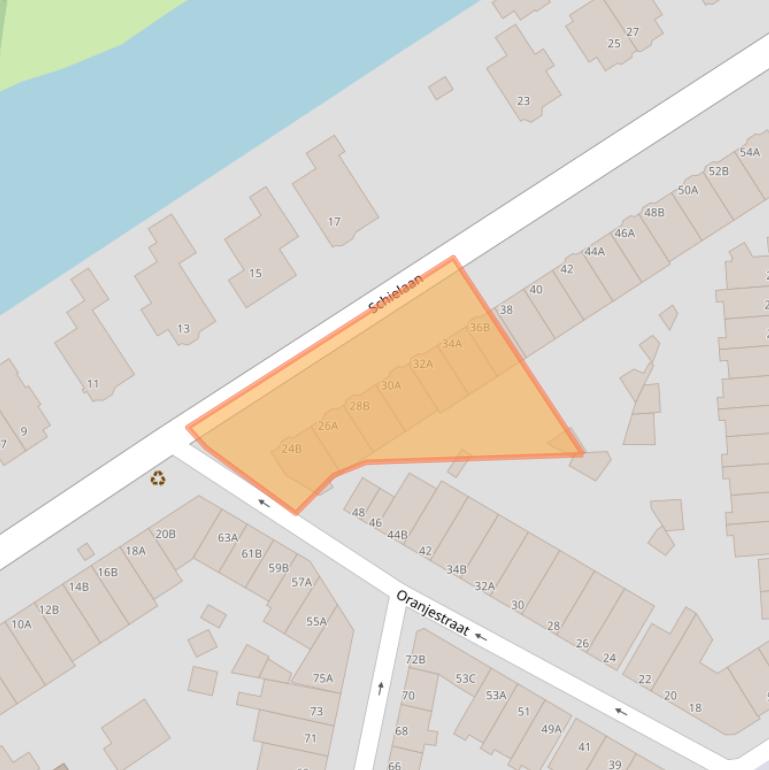 Kaart van postcodegebied 3043HC.