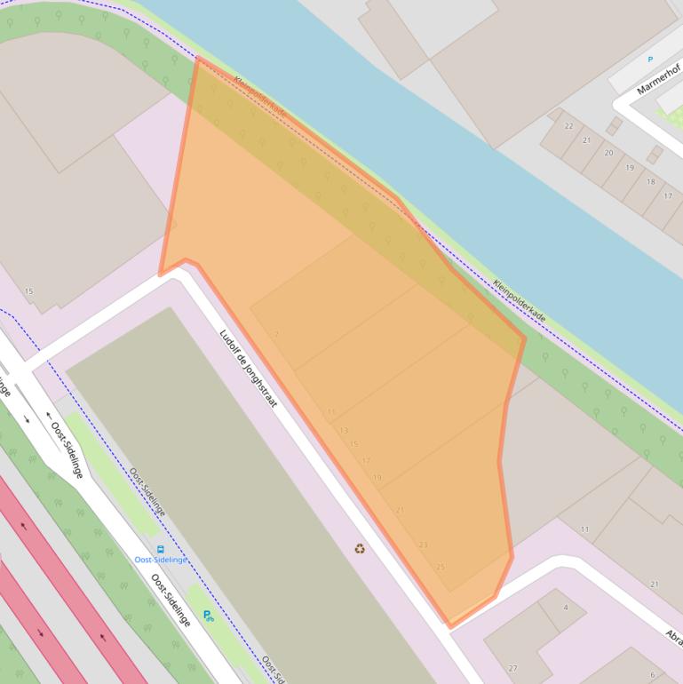 Kaart van postcodegebied 3043JB.