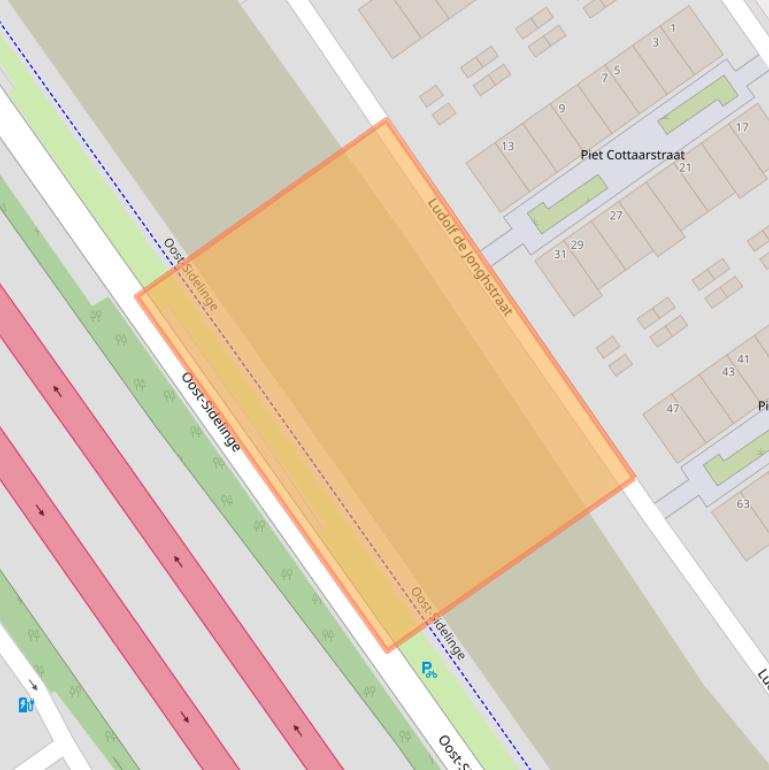 Kaart van postcodegebied 3043JN.