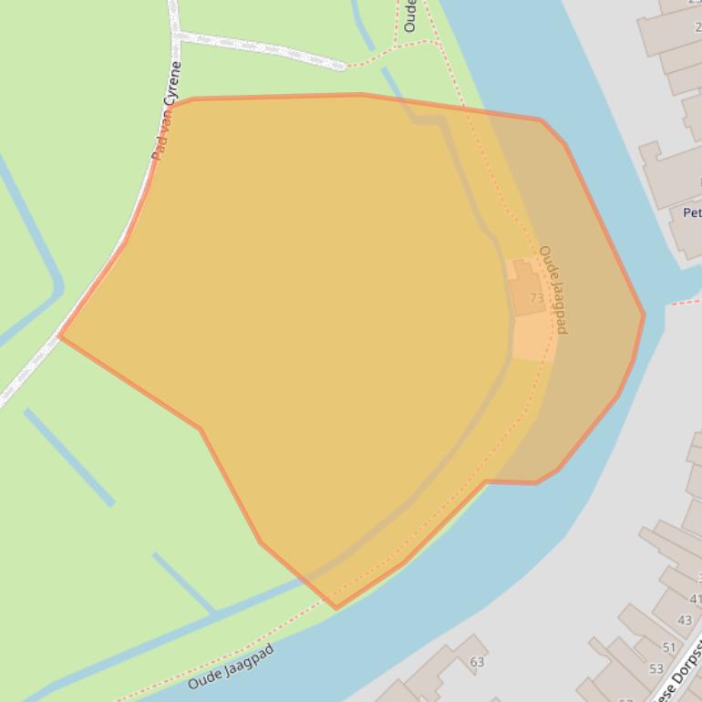 Kaart van postcodegebied 3043NC.