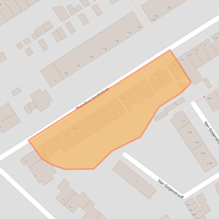 Kaart van postcodegebied 3043PR.