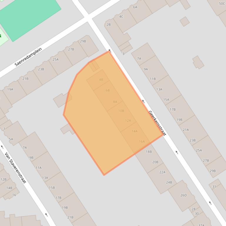 Kaart van postcodegebied 3043RC.