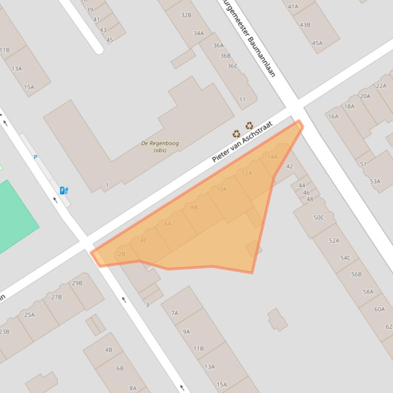 Kaart van postcodegebied 3043RG.