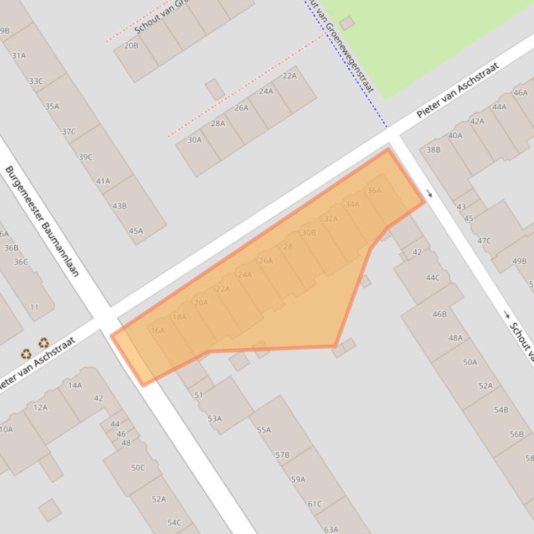 Kaart van postcodegebied 3043RH.