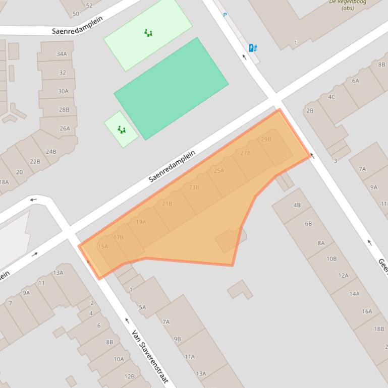 Kaart van postcodegebied 3043RL.