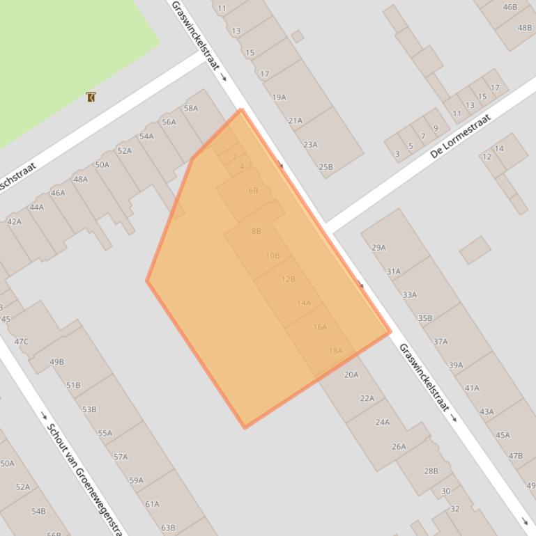 Kaart van postcodegebied 3043SH.