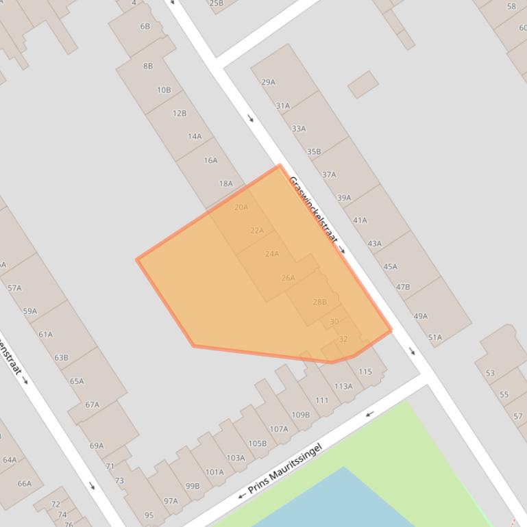 Kaart van postcodegebied 3043SJ.