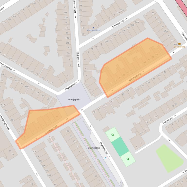 Kaart van postcodegebied 3043TH.