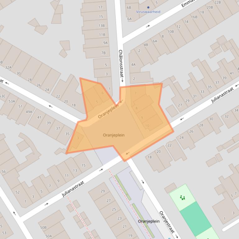 Kaart van postcodegebied 3043TK.