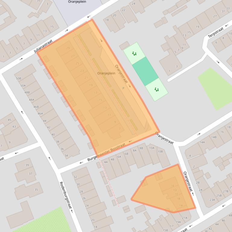 Kaart van postcodegebied 3043TL.