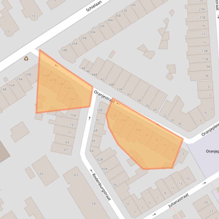 Kaart van postcodegebied 3043TM.