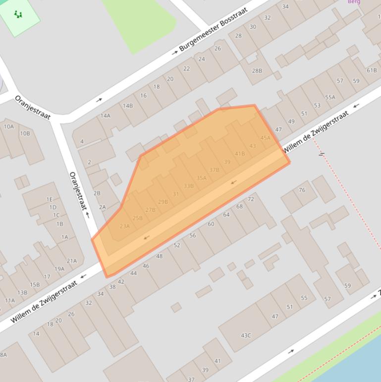 Kaart van postcodegebied 3043VB.