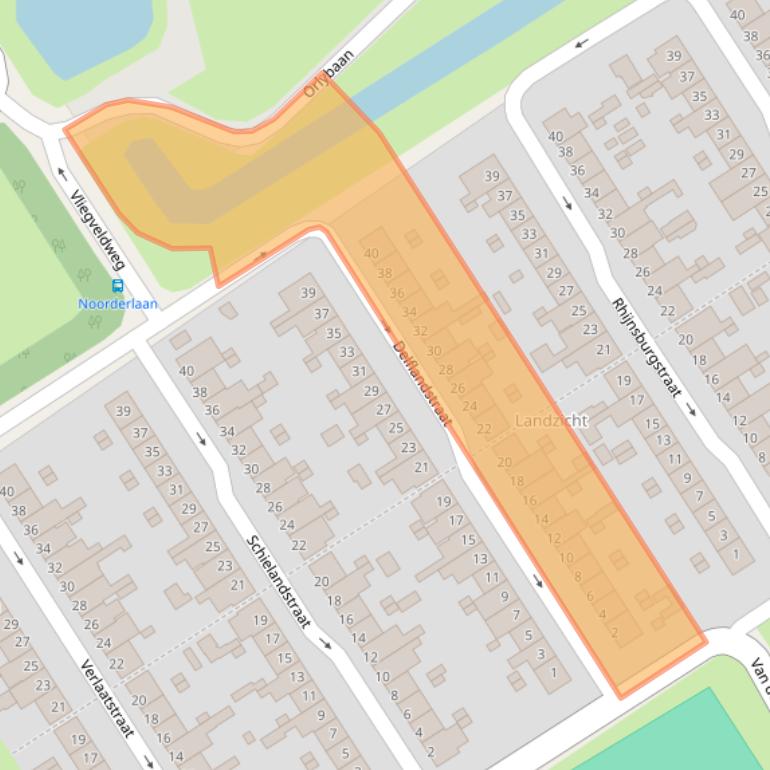 Kaart van postcodegebied 3043XB.