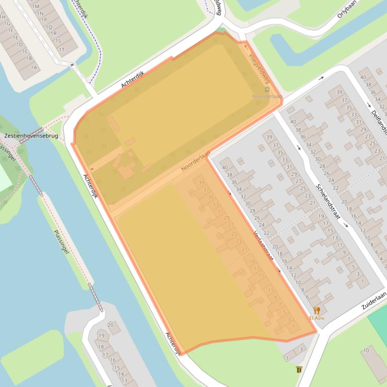 Kaart van postcodegebied 3043XK.