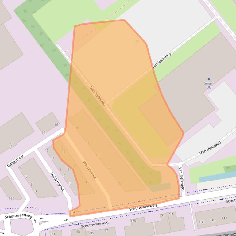 Kaart van postcodegebied 3044BG.