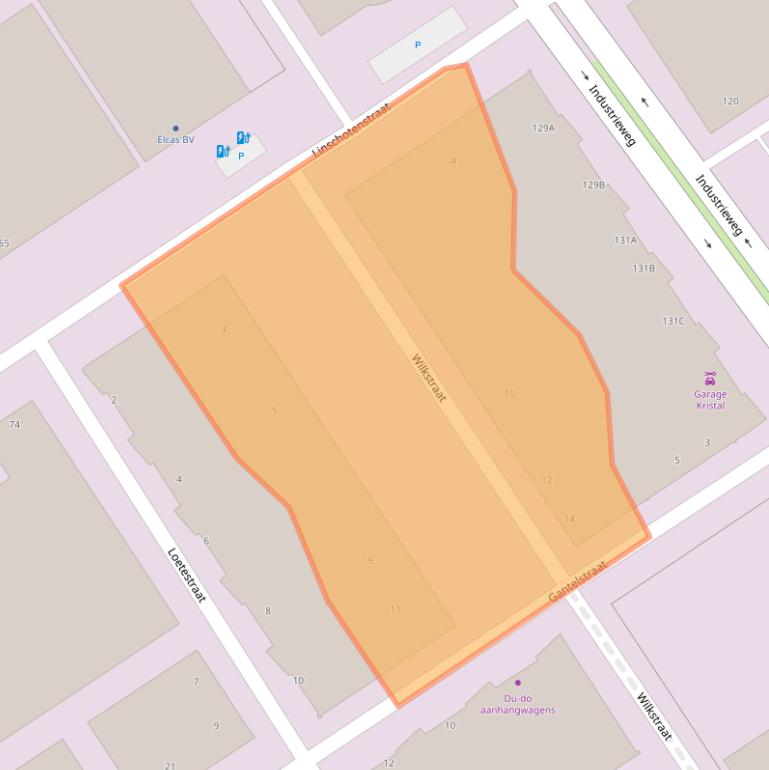 Kaart van postcodegebied 3044BH.