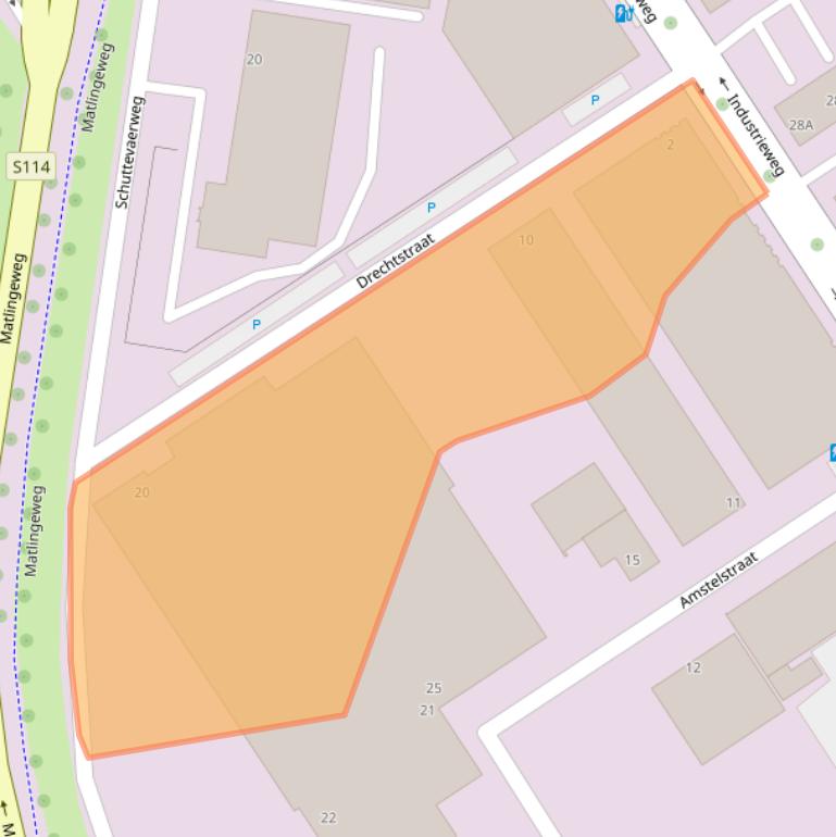 Kaart van postcodegebied 3044CN.