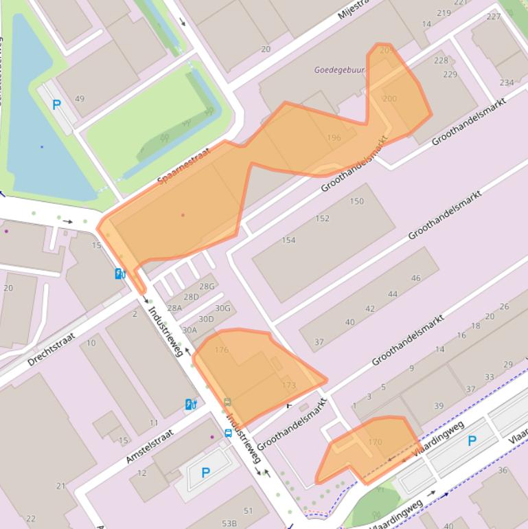 Kaart van postcodegebied 3044HG.