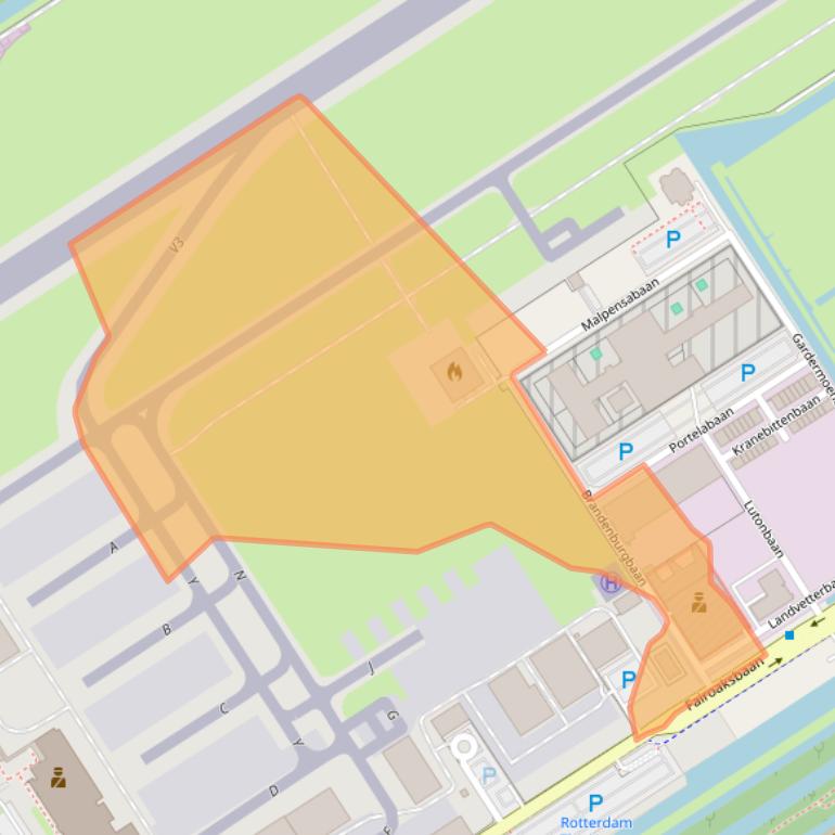 Kaart van postcodegebied 3045AK.