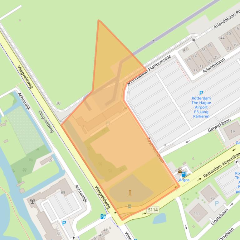 Kaart van postcodegebied 3045AR.