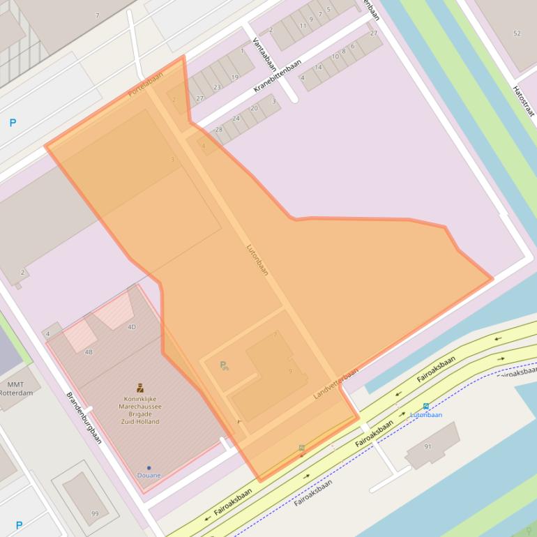 Kaart van postcodegebied 3045AZ.