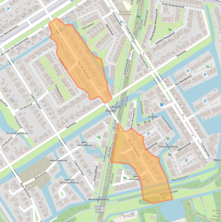 Kaart van postcodegebied 3045BG.