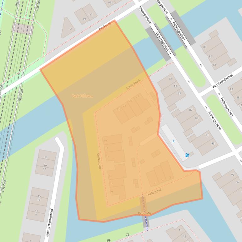 Kaart van postcodegebied 3045BW.