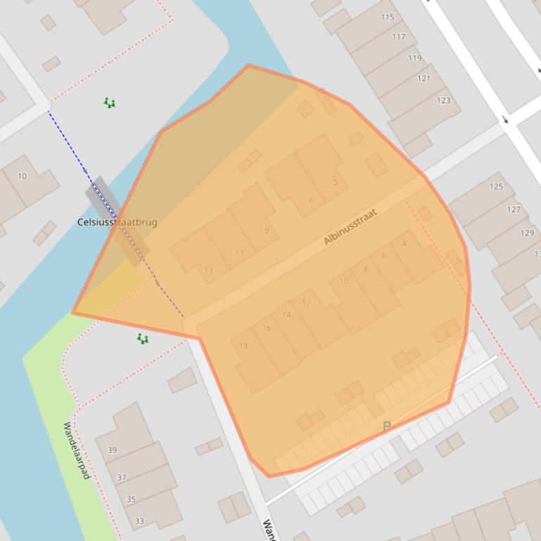 Kaart van postcodegebied 3045CA.