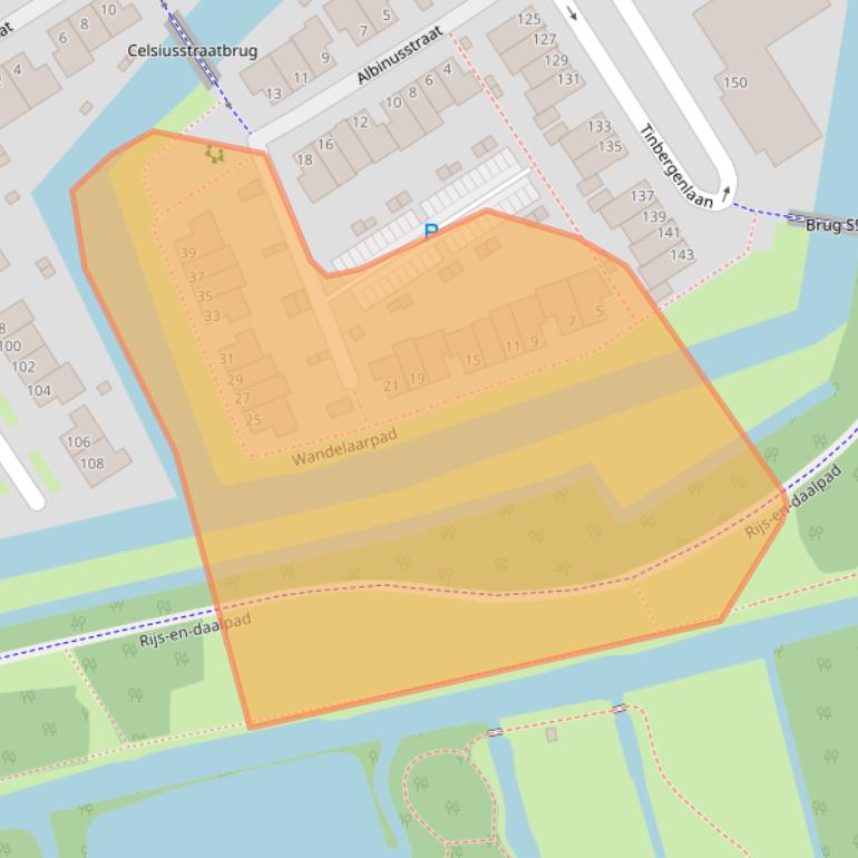 Kaart van postcodegebied 3045CB.