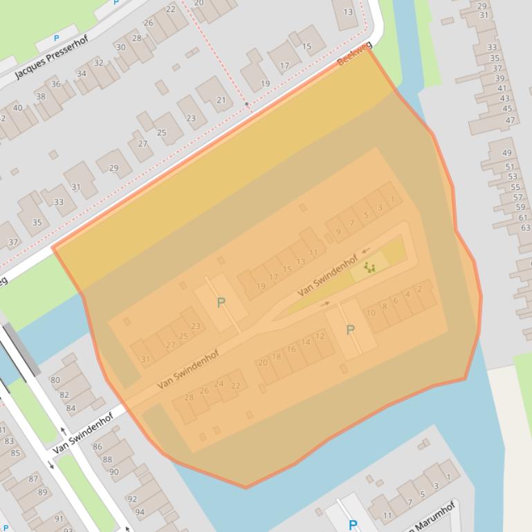 Kaart van postcodegebied 3045CD.