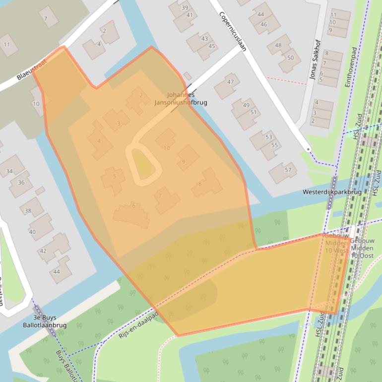 Kaart van postcodegebied 3045CH.